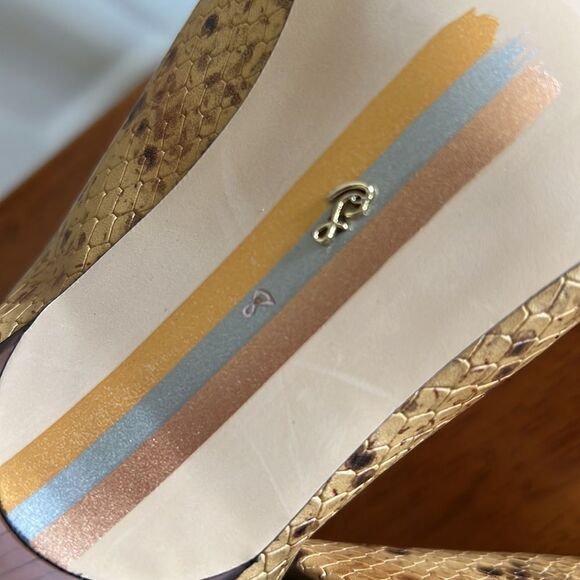 Sam Edelman Skya Snakeskin Print Embossed Leather Mules - Picture 13 of 15